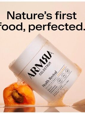 Armra Colostrum unopened jar 90 servings.